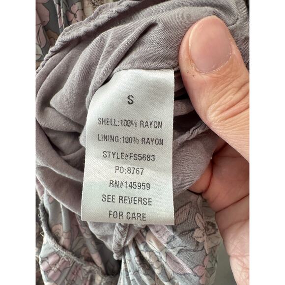 DRESS FORUM | Floral Tiered Midi Skirt Boho Cottagecore Romantic | Small - Picture 6 of 7